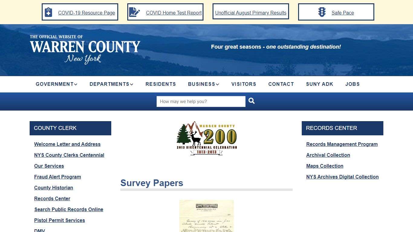 Survey Papers | Warren County