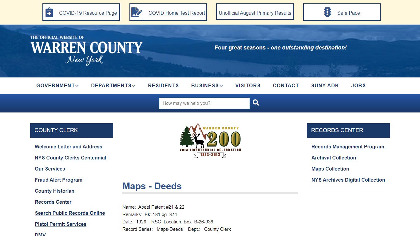 Maps - Deeds | Warren County